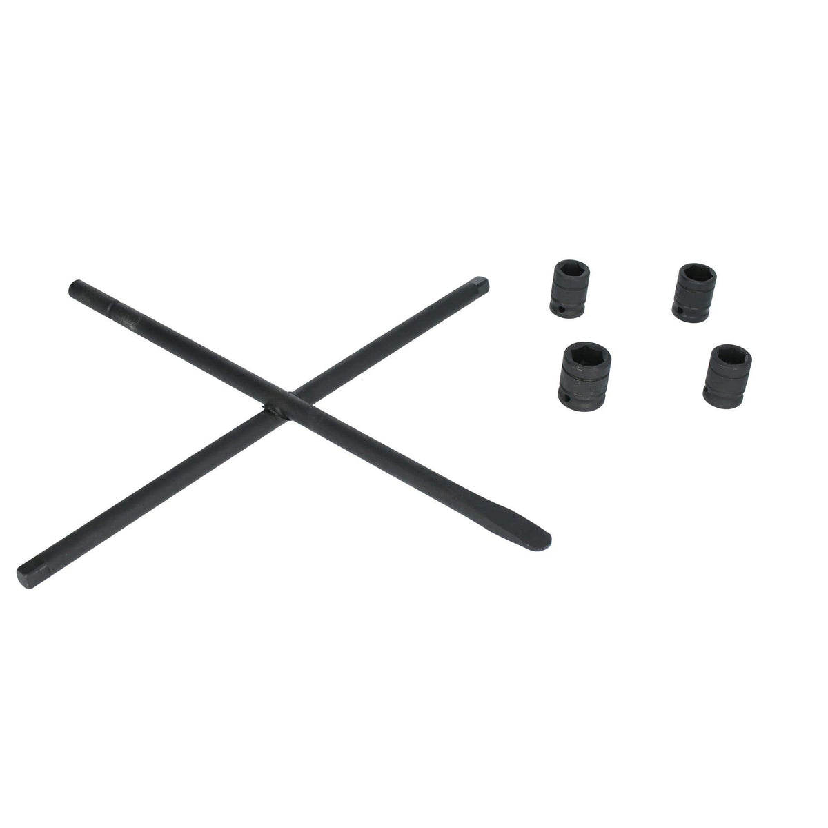 Juego De Llave De Cruz Multifuncional Con Dados Combinados Fosfatizados, 5 Piezas, Urrea LLC18MJ