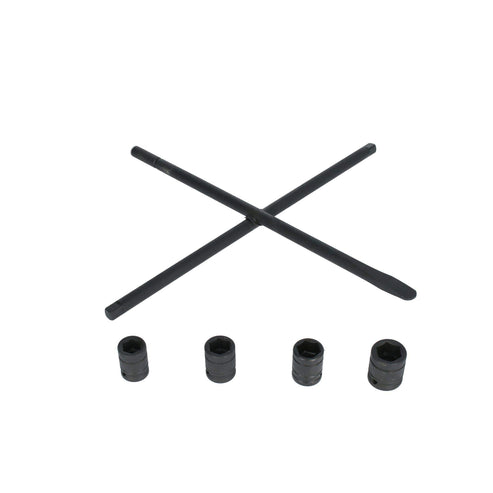 Juego De Llave De Cruz Multifuncional Con Dados Combinados Fosfatizados, 5 Piezas, Urrea LLC18MJ