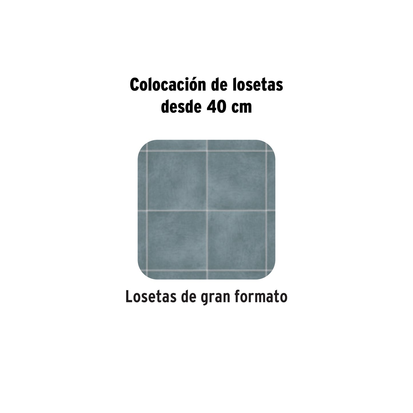 102702  LLP-6CG Llana 11" dentado cuadrado 1/2", 6 remaches, mgo plástico