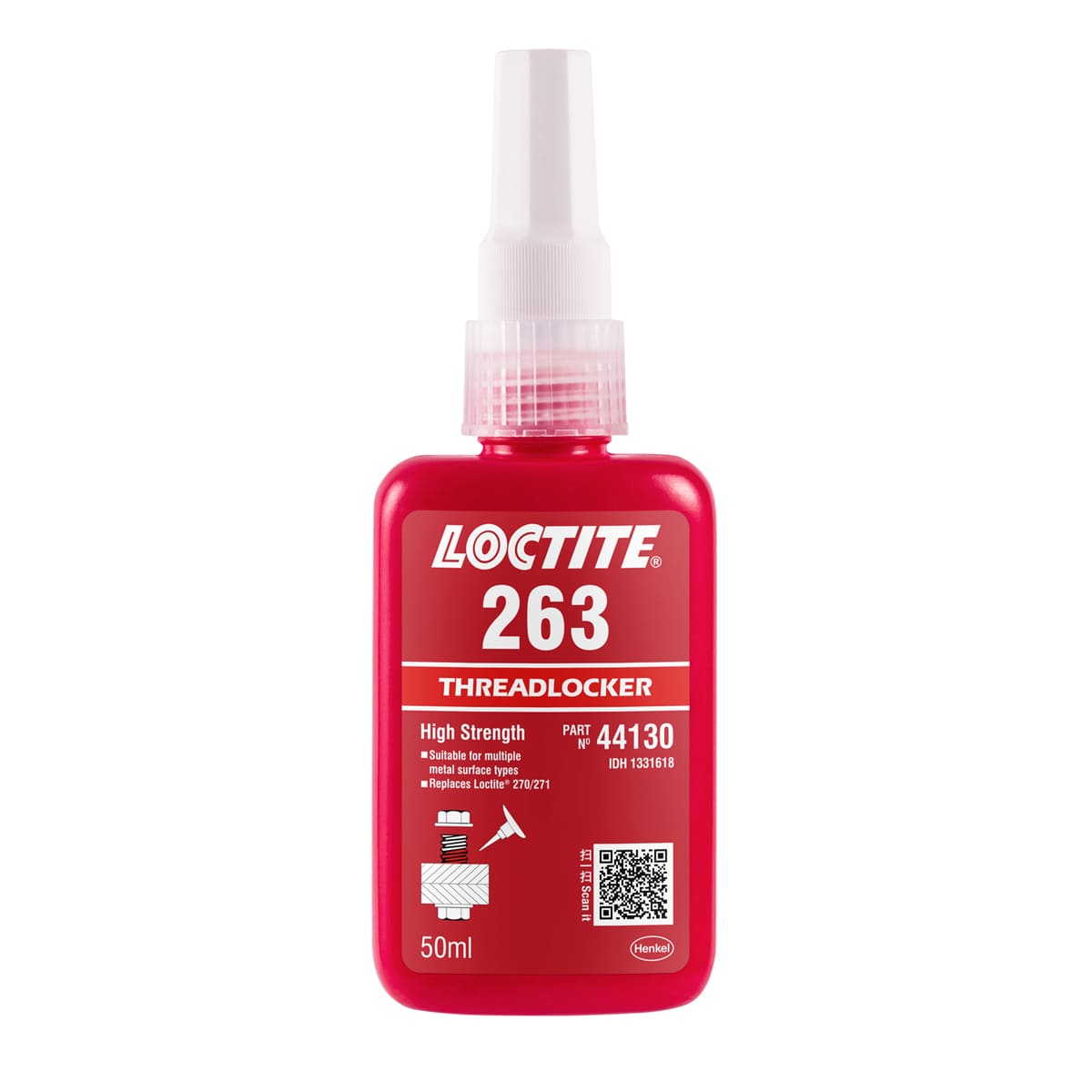 Loctite 263 Fijador de Roscas Resistencia Permanente 50ml | LT-1330585