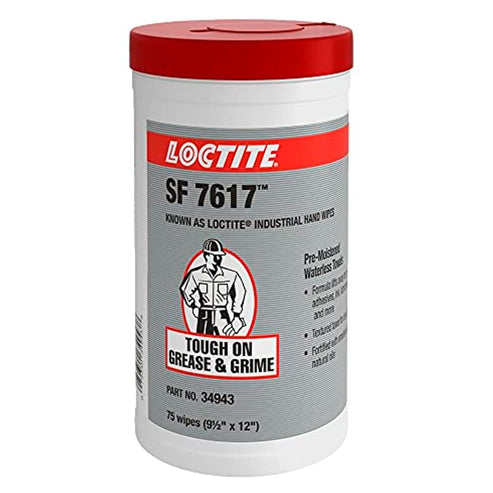 Loctite 34943 Toallas Industriales para Limpieza 75 Toallas 24 x 30 cm | LT-490110