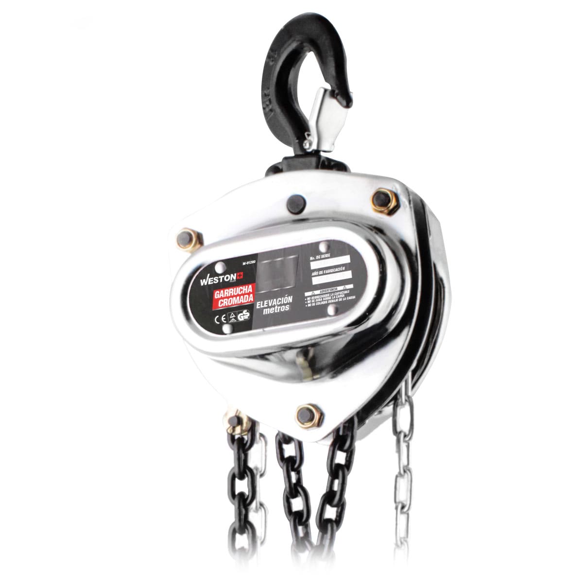 Garrucha Cromada Weston Plus 2T 6MTS | M-01310