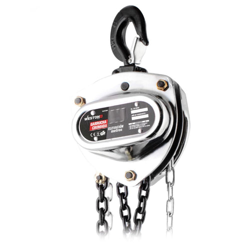 Garrucha Cromada Weston Plus 2T 6MTS | M-01310