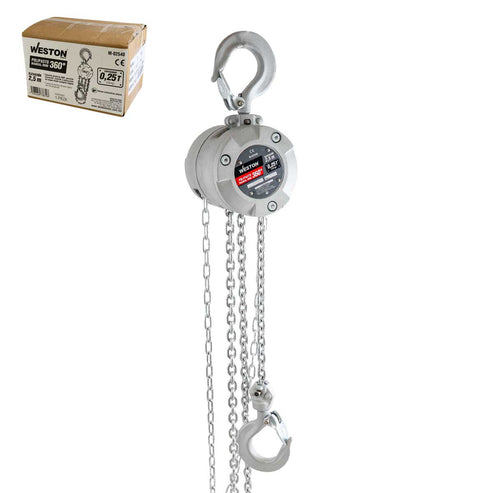 Polipasto Manual Mini 360° De Aluminio Elevación 3M 250KG | M-02540