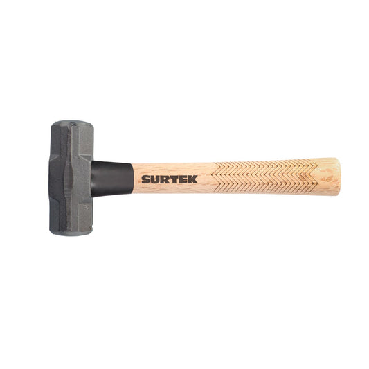 Marro Octagonal Cabeza Forjada Con Mango Corto De Madera 12, 2 Lb, Surtek MARR2