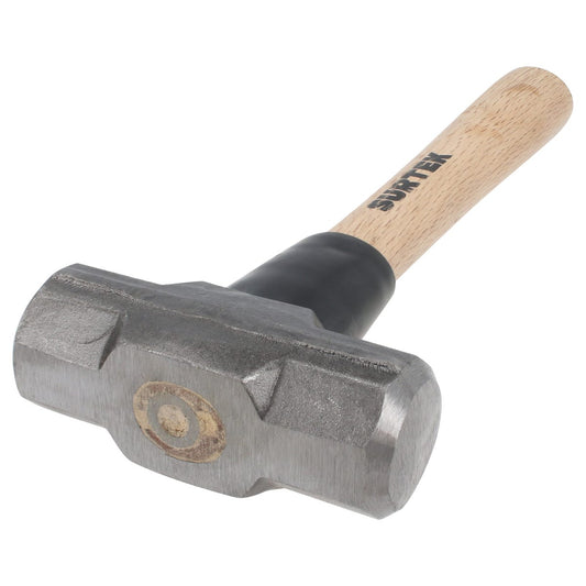Marro Octagonal Cabeza Forjada Con Mango Corto De Madera 12, 3 Lb, Surtek MARR3