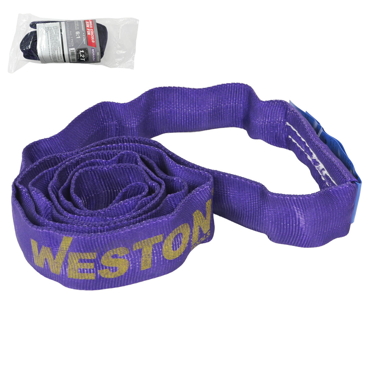 Eslinga Circulo Sin Fin Poliéster Morada 1.2M 1.2T | ME-1228