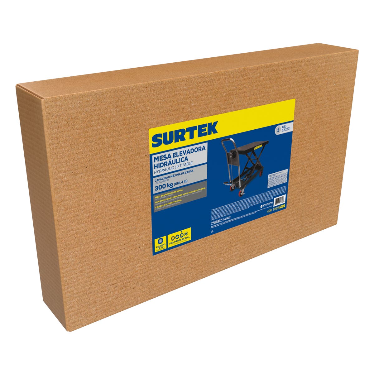 Mesa Hidráulica Elevadora, 0.3 Ton, Surtek MEL3