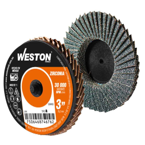 Mini Disco Laminado De Cambio Rápido 3" Tipo R Zirconia G036