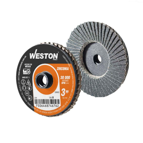 Mini Disco Laminado De Cambio Rápido 3" Tipo S Zirconia G040