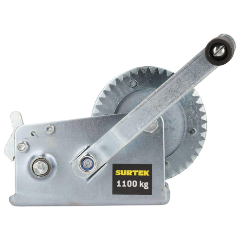 Malacate De Manivela Con Cable 1100 kg, Surtek MMS3