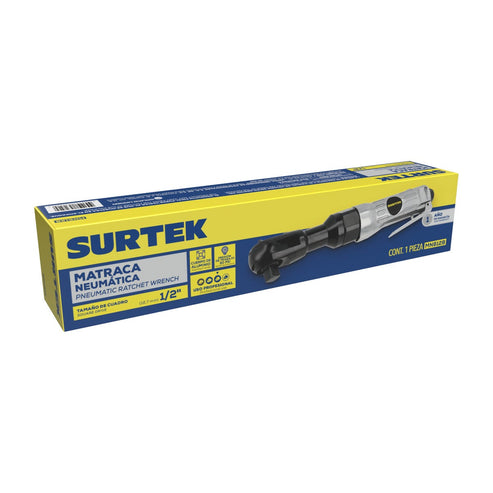 Matraca Neumática Cuadro De 1/2, 65 ft-lb, Surtek MN612B