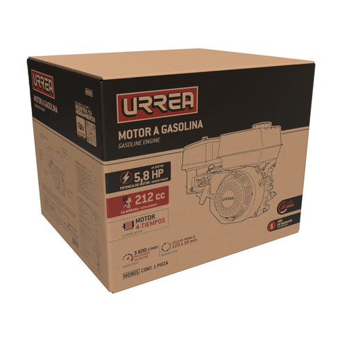 Motor A Gasolina 4 Tiempos 5.8 HP, 212 Cc, Urrea MO905