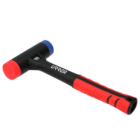 Mazo De Golpe Seco Con Mango Rubber Grip Tapas Intercambiables 11-1/2 16 Oz, Urrea MTI16