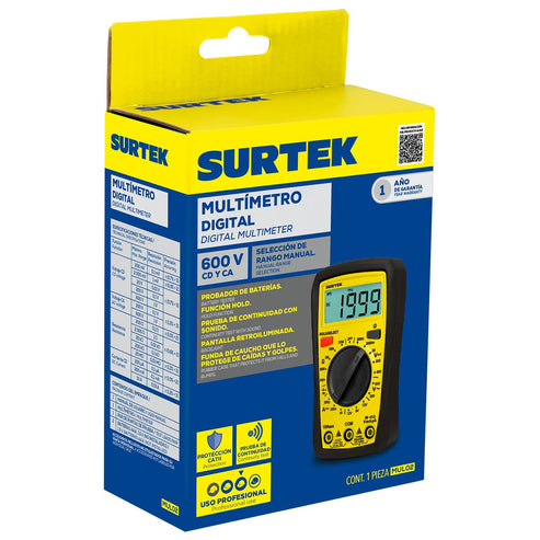 Multímetro Digital Compacto, Surtek MUL02