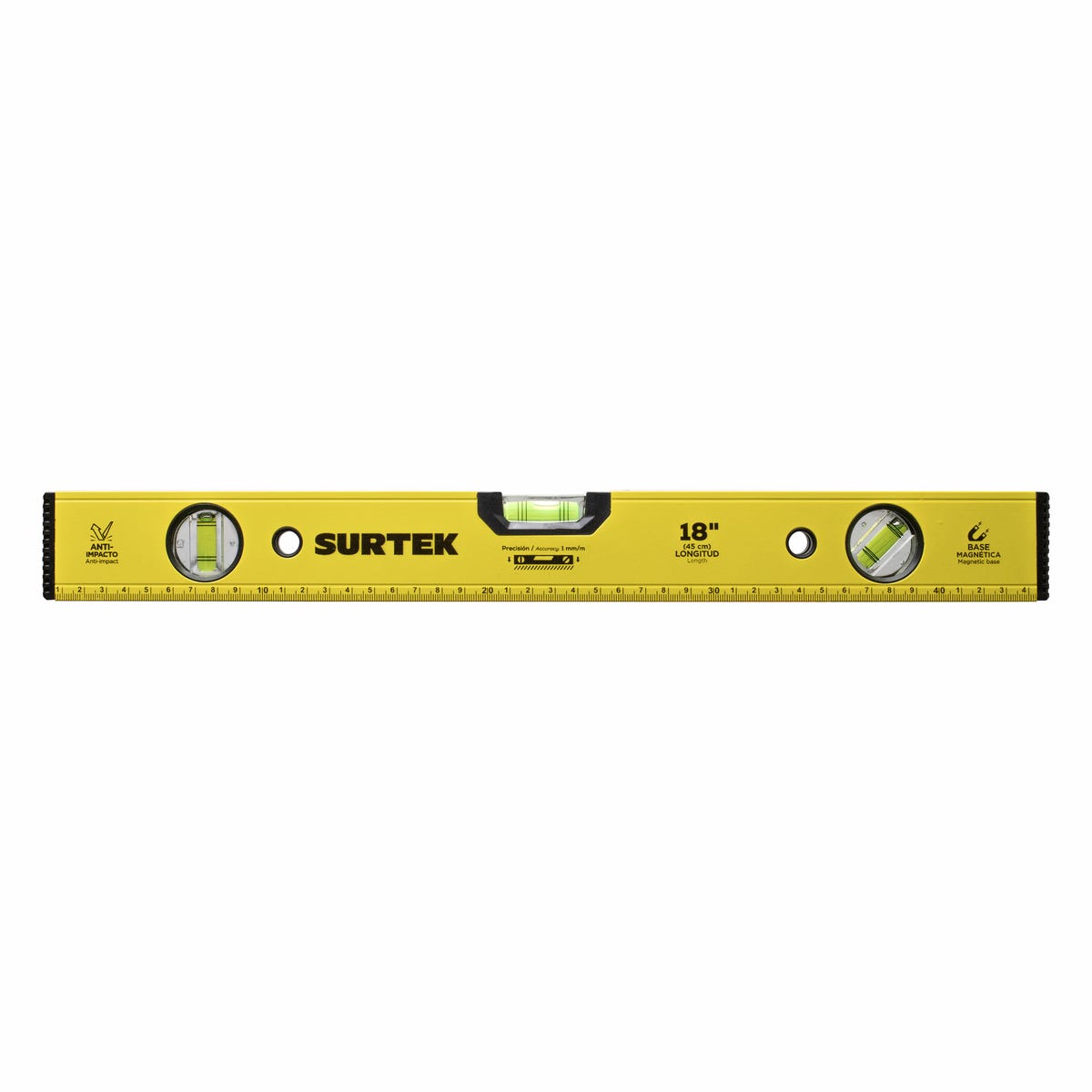 Nivel Magnético De Aluminio 18, Surtek N18M
