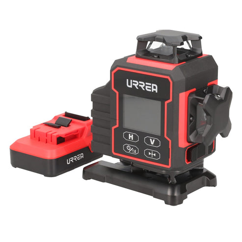Nivel Láser 16 Líneas 360°, Pantalla LCD, Urrea NL16P