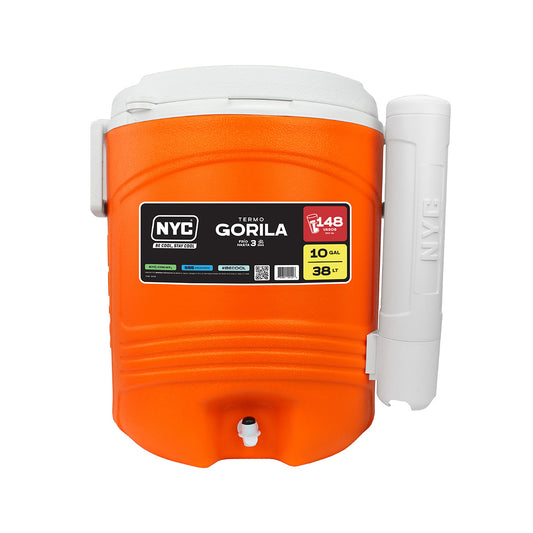 Termo Gorila Color Naranja 10GAL