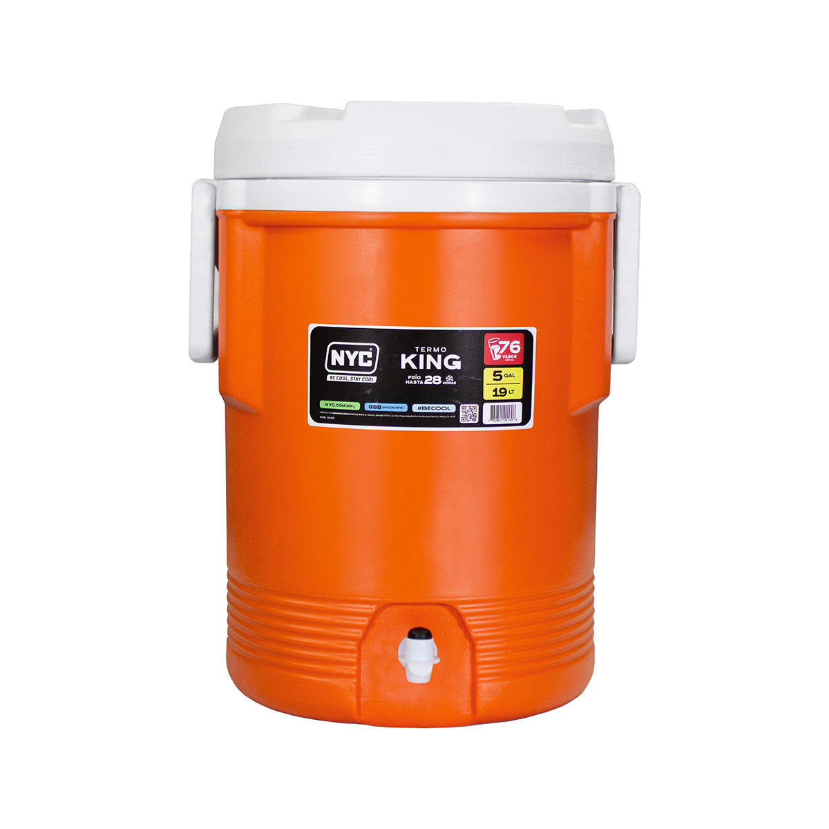 Termo King Color Naranja 5GAL