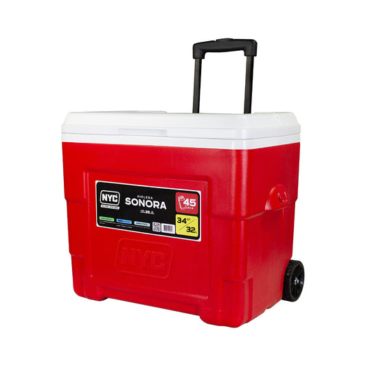 Hielera Sonora Color Rojo 34QTS