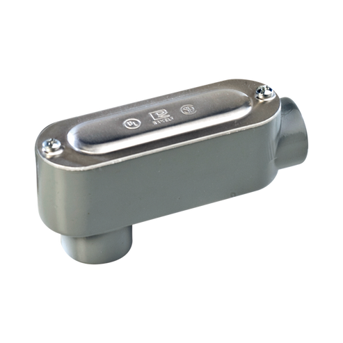 Caja De Registro Ovalada De Aluminio 3/4"