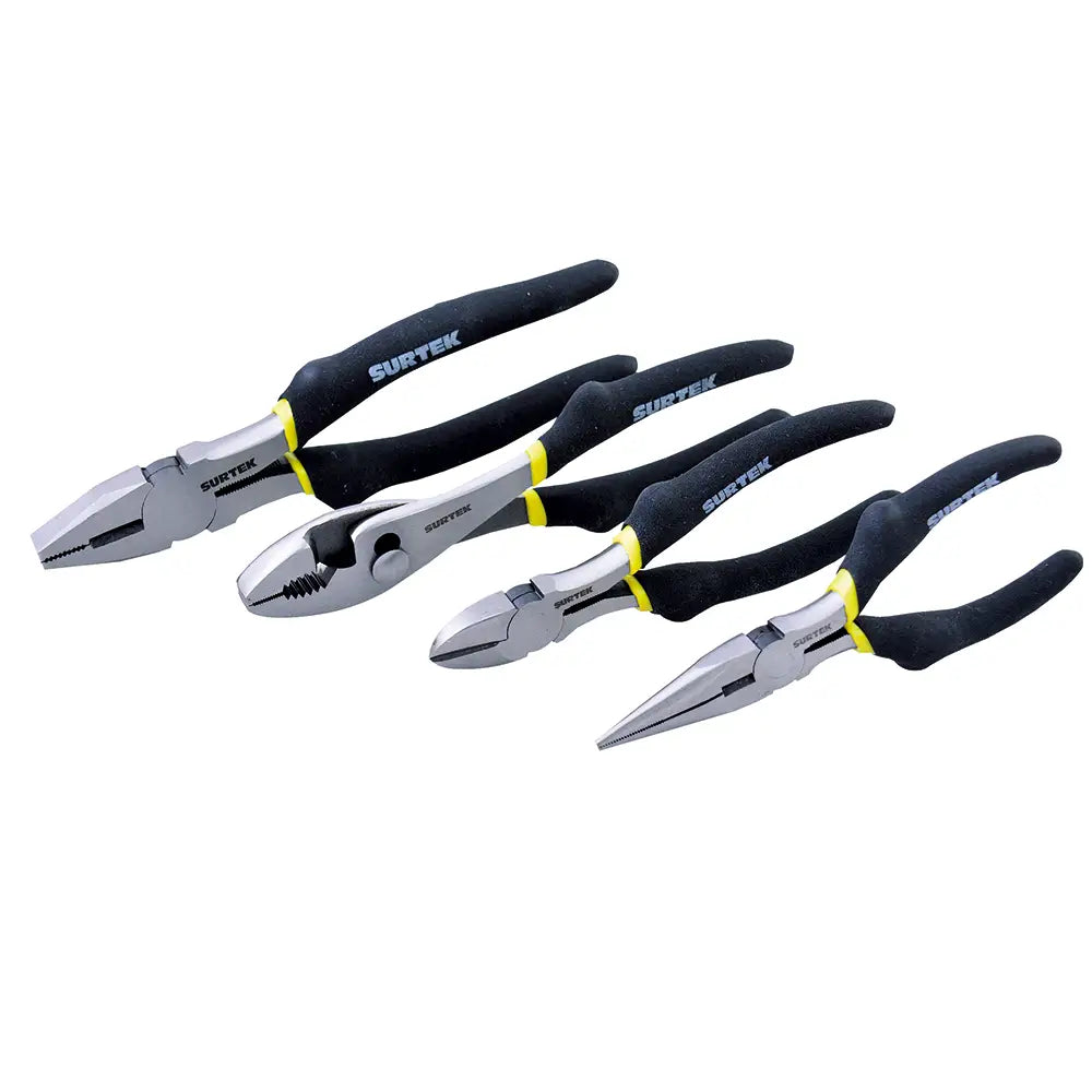 Juego De Pinzas Para Electricista, 4 Piezas, Surtek P04