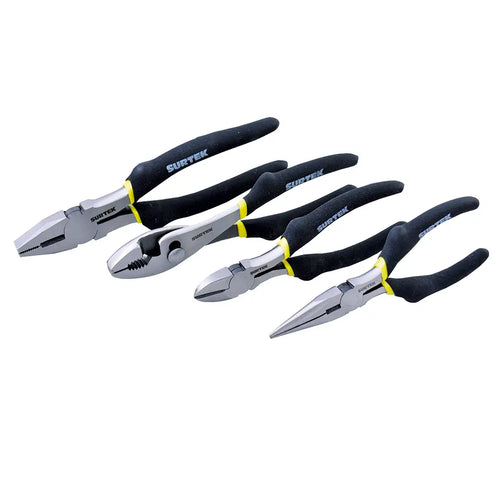 Juego De Pinzas Para Electricista, 4 Piezas, Surtek P04