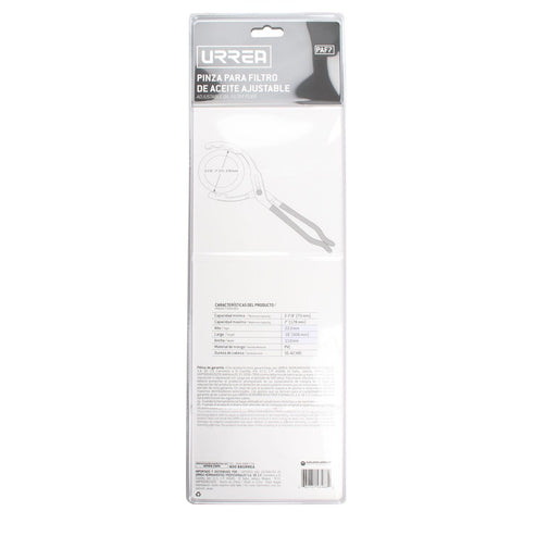 Pinza Ajustable Para Filtros De Aceite 2-7/8 A 7 De 16, Urrea PAF7