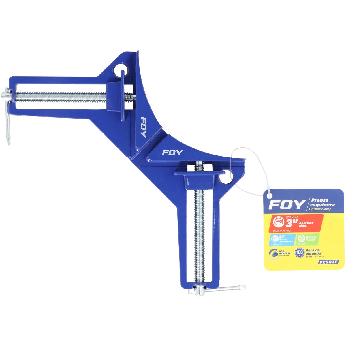 Prensa Esquinera De 3 De Aluminio, Para Uso General, Foy PESQ3F