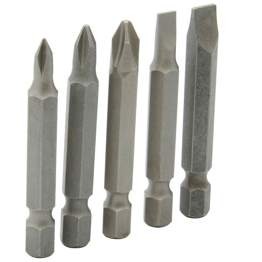 Juego Combinado De Puntas Phillips Y Planas De 2 Hexágono De 1/4, 5 Piezas En Blíster, Surtek PF525