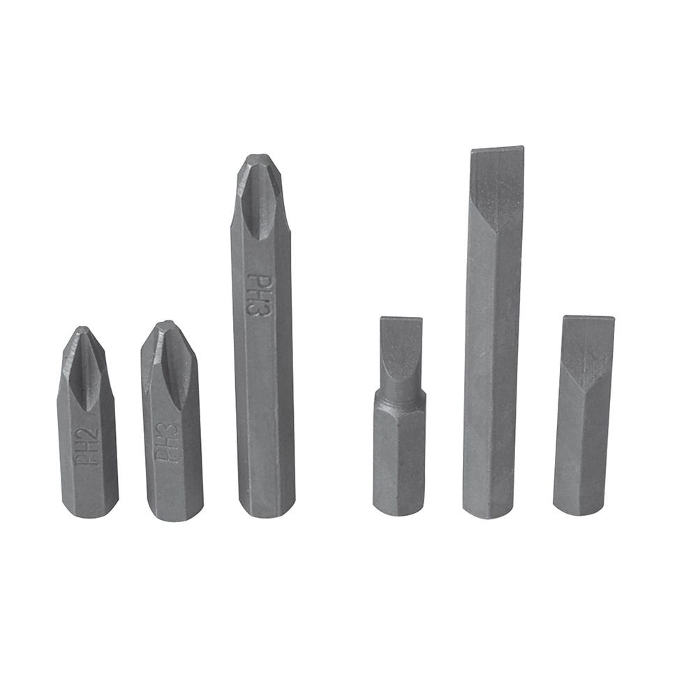 Juego De Puntas De Impacto Combinadas Intercambiables Para Destornillador D10, 6 Piezas En Caja Plástica, Surtek PFD10