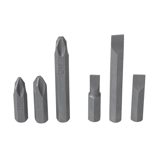 Juego De Puntas De Impacto Combinadas Intercambiables Para Destornillador D10, 6 Piezas En Caja Plástica, Surtek PFD10