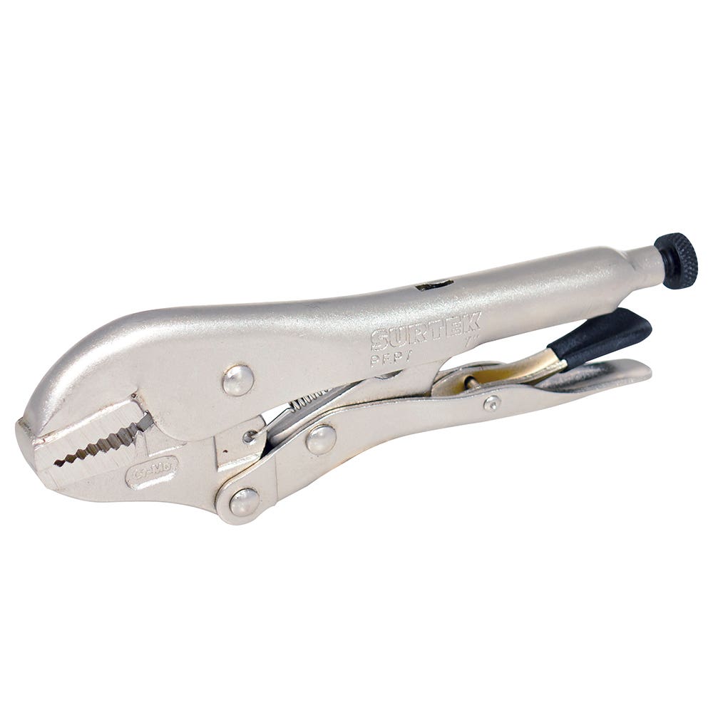 Pinza De Presión Cromada Quijada Recta De 12, Surtek PFP12