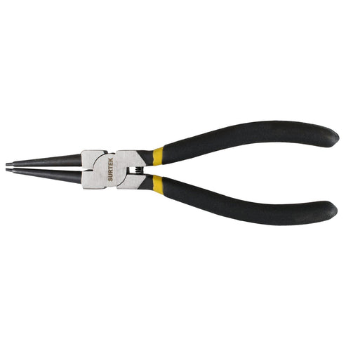 Pinza Para Anillos De Retención Con Doble Mango De Vinil Fijas Tipo Interno Ángulo De 0°, Surtek PFR600
