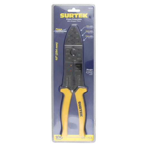 Pinza Pelacable 10-20 AWG De 10, Surtek PLC10
