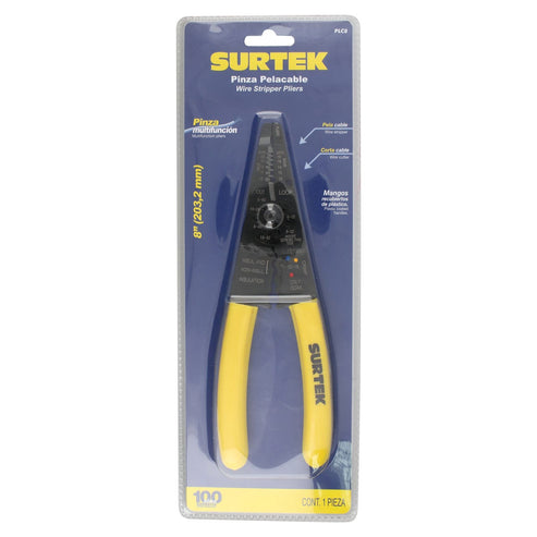 Pinza Pelacable 10-22 AWG De 8, Surtek PLC8