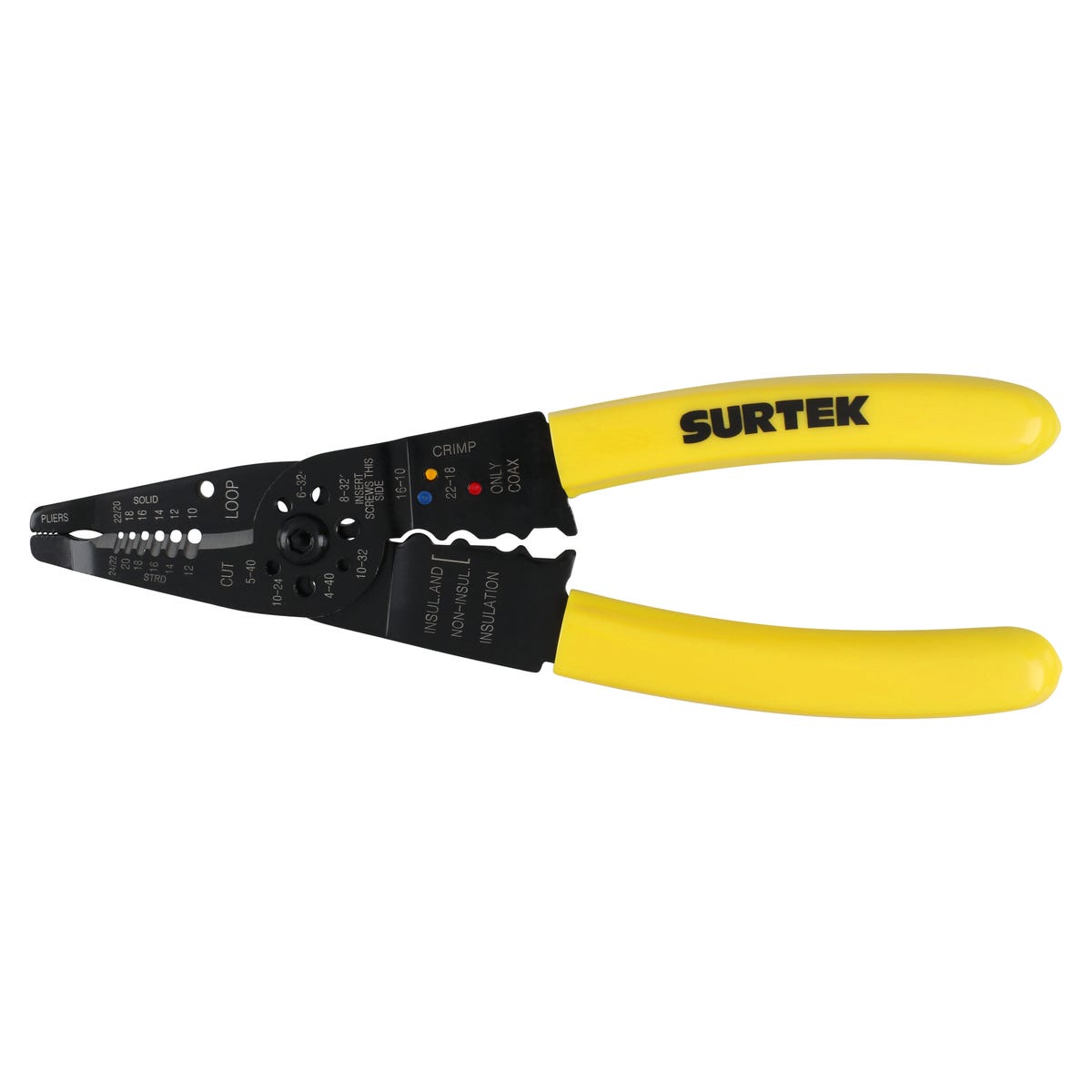 Pinza Pelacable 10-22 AWG De 8, Surtek PLC8