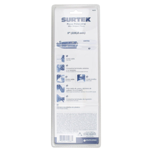 Pinza Pelacable 10-24 AWG De 9, Surtek PLC9