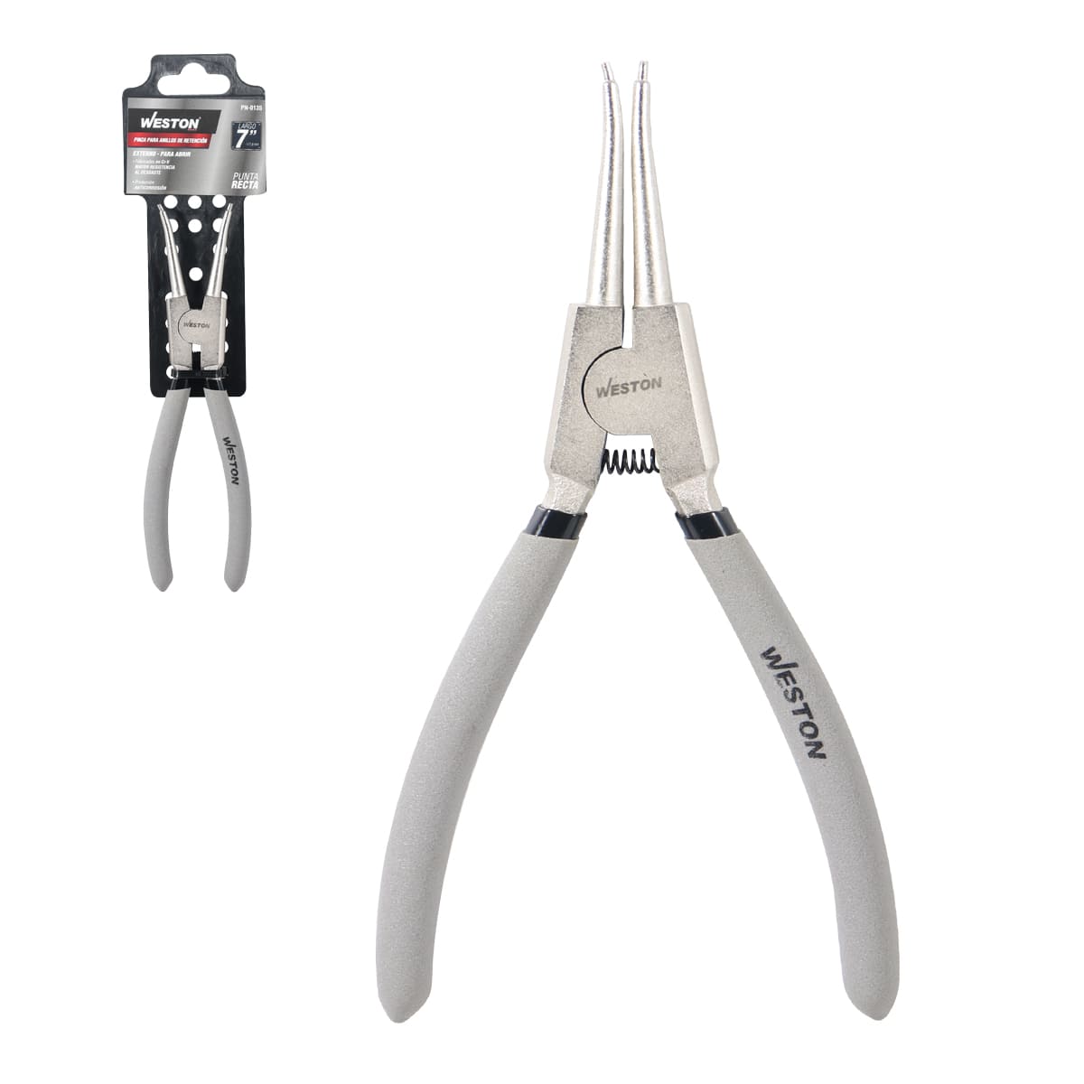 Pinzas con Punta Recta para Anillos Exterior 7" | PN-0135