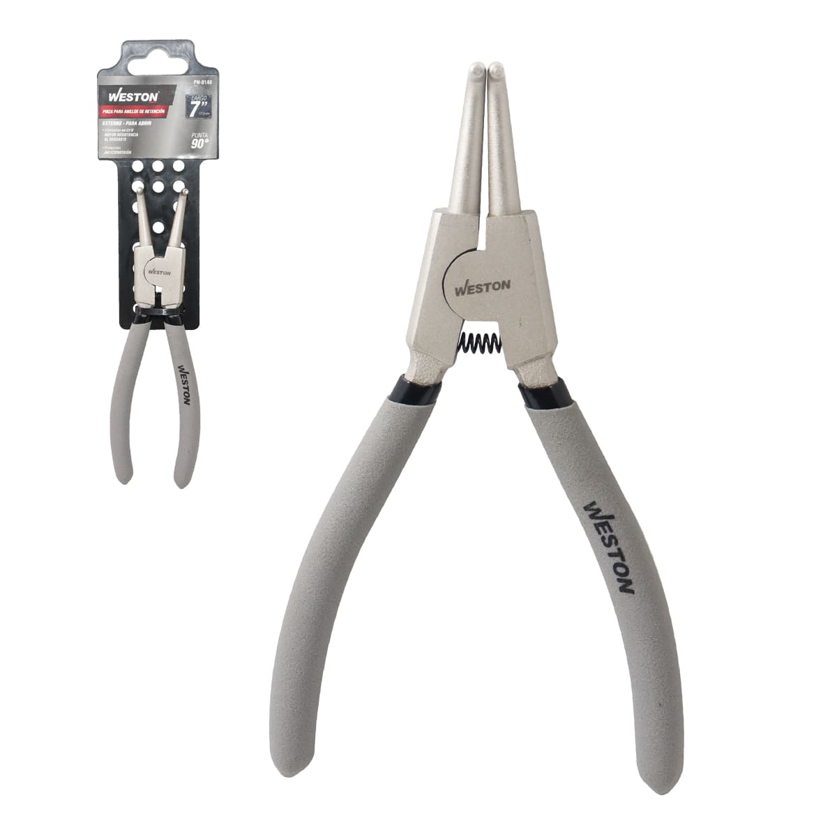 Pinzas de Punta 90° para Anillos Exterior 7" | PN-0140