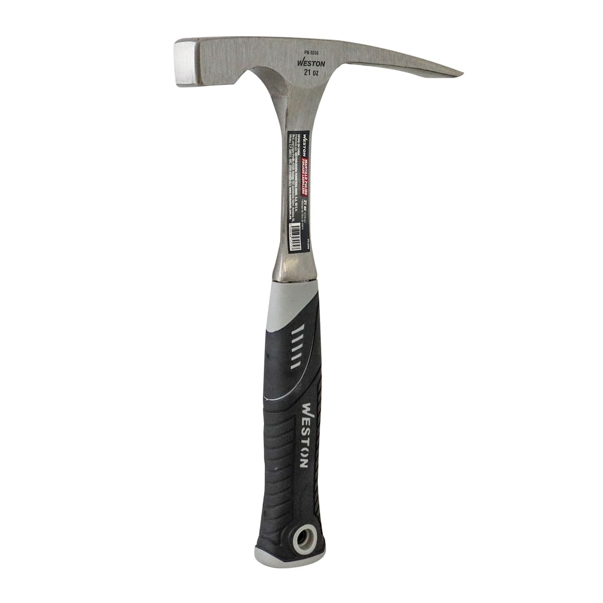 Martillo Pulido Forjado Ladrillero 21 OZ Mango 13" de Fibra de Vidrio | PN-0355