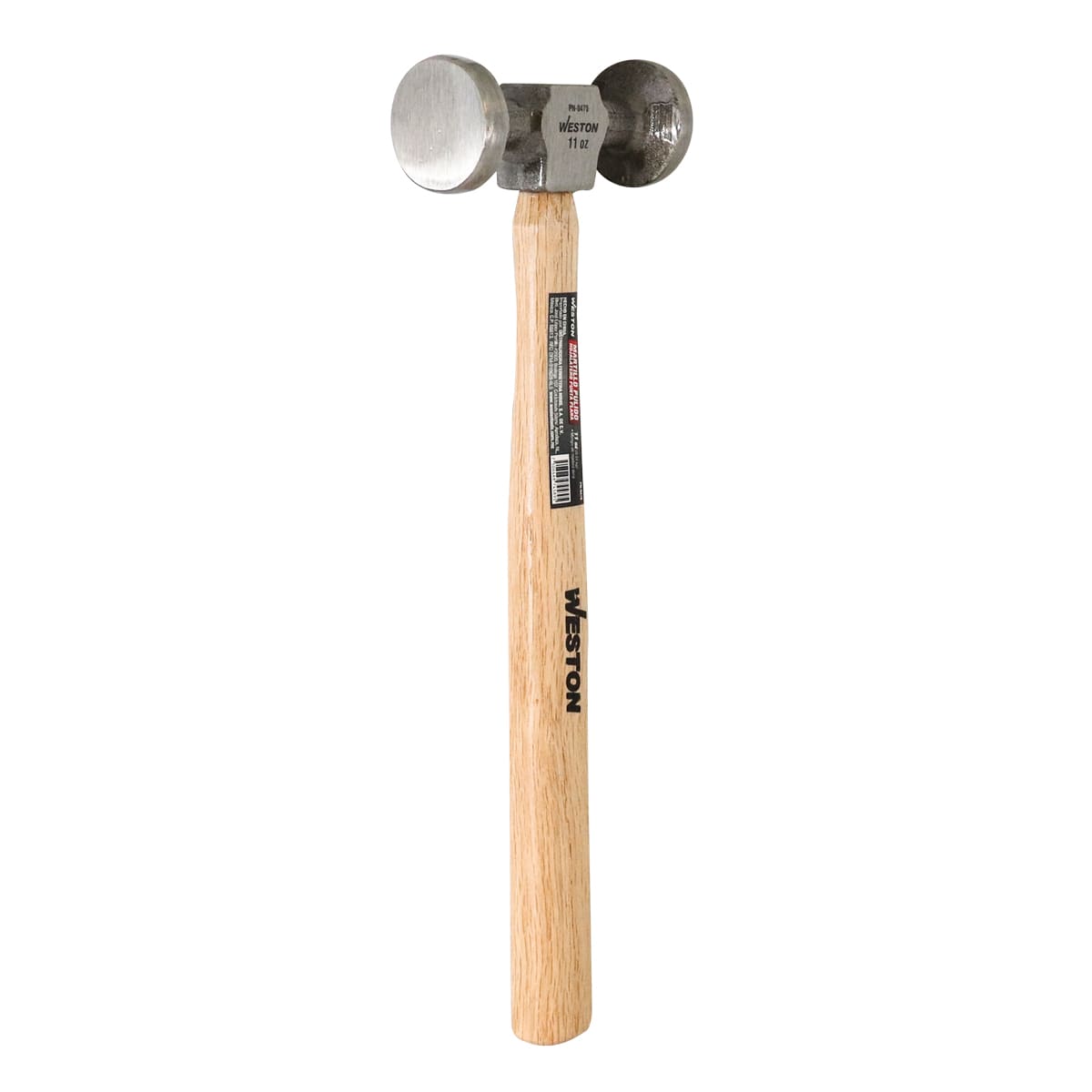 Martillo Pulido Hojalatero Punta Plana Mango 13" de Madera Dura 11 OZ | PN-0470