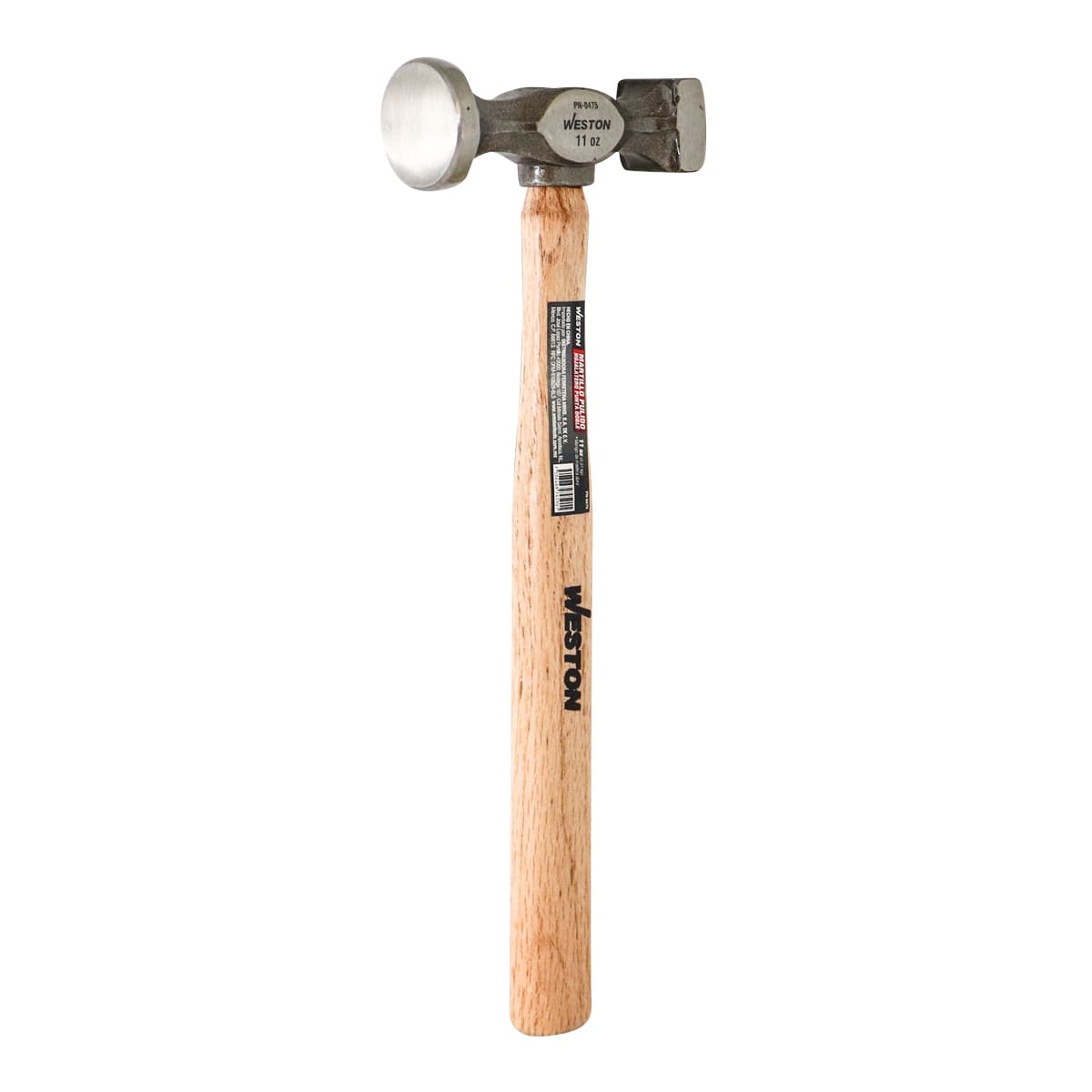 Martillo Pulido Hojalatero Punta Doble Mango 13" de Madera Dura 11 OZ | PN-0475