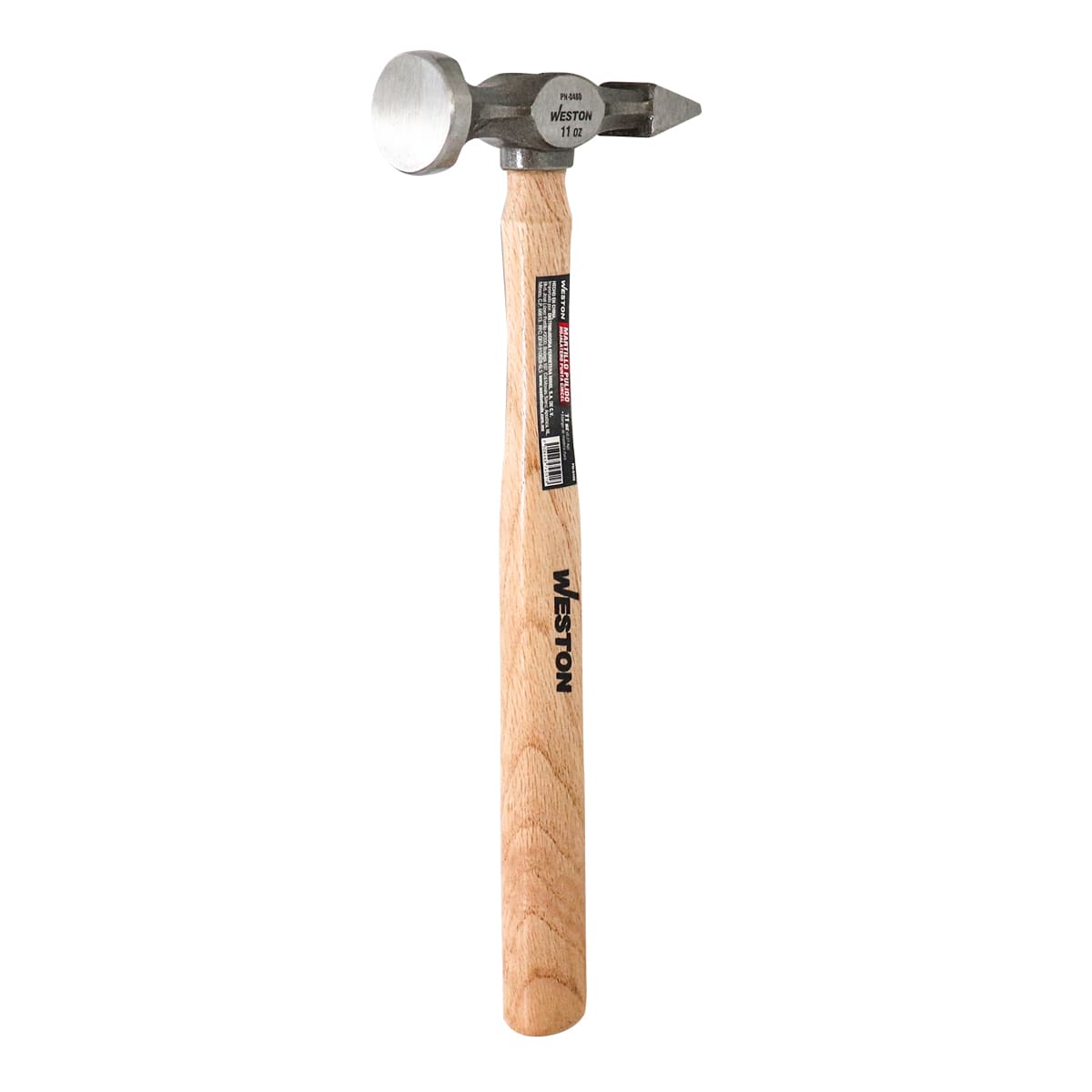 Martillo Pulido Hojalatero Punta Cincel Mango 13" de Madera Dura 11 OZ | PN-0480