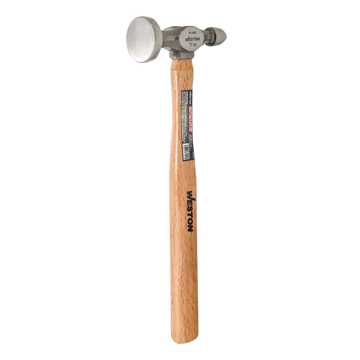 Martillo Pulido Hojalatero Punta Fina Mango 13" de Madera Dura 11 OZ | PN-0485