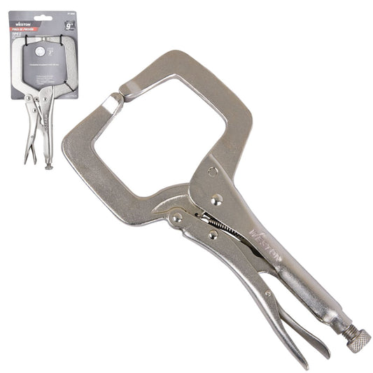 Pinza de Presión Tipo C con Mordaza Fija 9'' | PP-0080