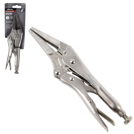 Pinza de Presión Punta Larga con Corta Cable 9'' (9LN) | PP-0100