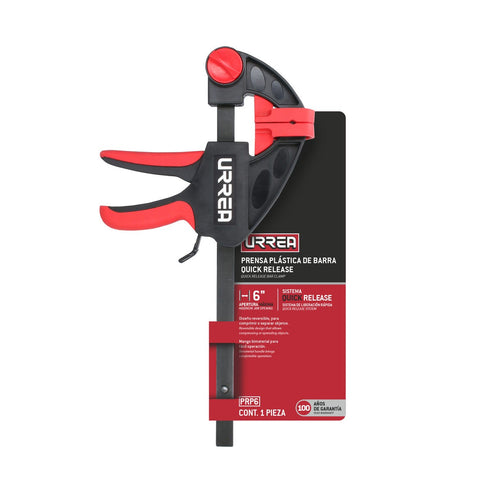 Prensa Plástica De Barra Quick Release 6, Urrea PRP6
