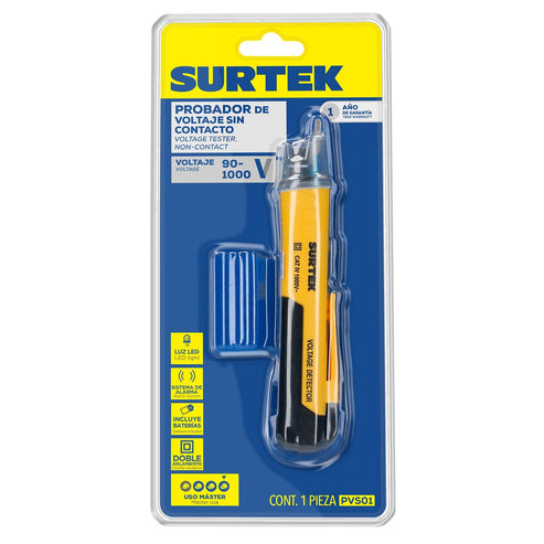 Probador Voltaje Sin Contacto 90-1000 V, Surtek PVS01
