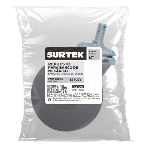 Repuesto De Ruedas Para Cama Para Mecánico 137071, 14, Surtek R137071